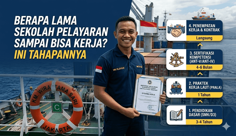 Berapa Lama Sekolah Pelayaran Sampai Bisa Kerja? Ini Tahapannya berapa lama sekolah pelayaran sampai bisa kerja