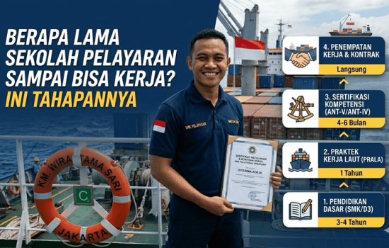 berapa lama sekolah pelayaran sampai bisa kerja